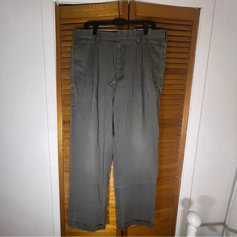 L.L Bean Mens Grey Dress Pants Size 36 - Picture 1 of 6